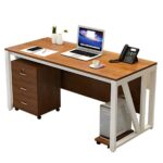 Modern Executive Office Table with Metal Frame | Manager Desk - Image 8