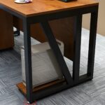 Modern Executive Office Table with Metal Frame | Manager Desk - Image 7