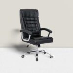 Executive High Back Office Chair with Chrome Base | Ergonomic Swivel Chair