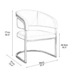 Luxury Modern Accent Chair with Gold Metal Frame - Image 20