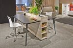 Modern Collaborative Office Workstation Desk with Storage