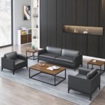 Modern Executive Sofa Set With Side Table