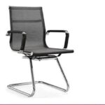 Ergonomic Mesh Visitor Chair with Armrest | Steel Frame