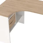 Modern L-Shape Office Desk with Storage Drawers - Image 9