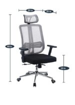 East Oak Ergonomic High Back Mesh Swivel Office Chair - Image 18