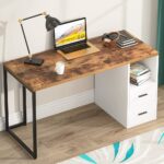 Modern Office Desk with Storage Drawer | Executive Workstation Table