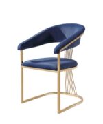 Luxury Modern Accent Chair with Gold Metal Frame - Image 19