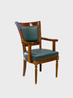 Premium Wooden Arm Chair with Cushioned Seat & Back - Image 11