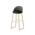 PU Leather Bar Stool with Backrest and Footrest Bar Stool Modern Counter Stool with Metal Frame Counter Chairs for Breakfast Kitchen - Image 8