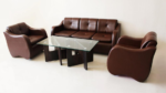 Modern Leather Sofa Set - Image 2