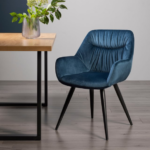 Modern Wooden Dining Table Set with Metal Legs | Contemporary Dining Furniture - Image 2