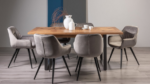 Modern Wooden Dining Table Set with Metal Legs | Contemporary Dining Furniture - Image 5