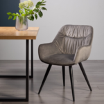 Modern Wooden Dining Table Set with Metal Legs | Contemporary Dining Furniture - Image 7