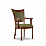 Premium Wooden Arm Chair with Cushioned Seat & Back - Image 10