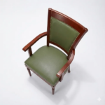 Premium Wooden Arm Chair with Cushioned Seat & Back - Image 9