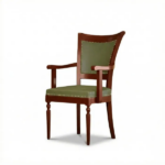Premium Wooden Arm Chair with Cushioned Seat & Back - Image 7