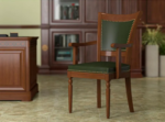 Premium Wooden Arm Chair with Cushioned Seat & Back - Image 3