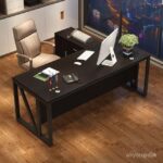 Modern Executive Office Table with Metal Frame | Manager Desk - Image 17