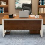 Modern Executive Office Table with Metal Frame | Manager Desk - Image 11