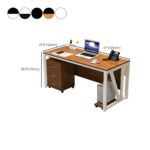 Modern Executive Office Table with Metal Frame | Manager Desk - Image 2