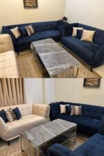 Modern Tufted Velvet Sofa – Luxury 3-Seater Living Room Sofa - Image 8