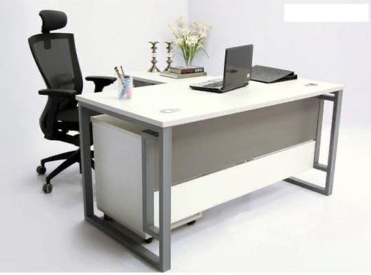 IMG_0338 Executive Office Desk with Modesty Panel – Modern Workstation Table - Image 1