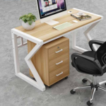 Modern Wooden Office Desk with Storage – Computer & Study Table