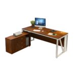 Modern Executive Office Desk | Premium Wooden Office Table with Storage