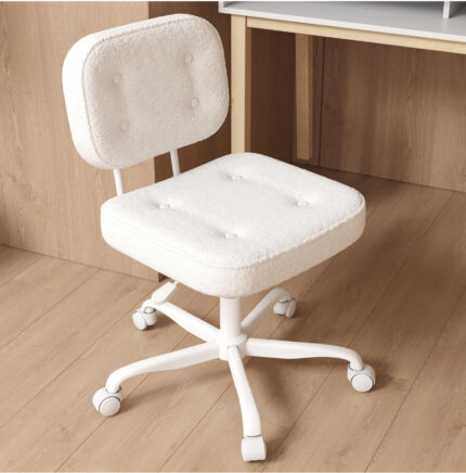Modern Teddy Fabric Office Chair with Wheels | Comfortable Home & Study Chair