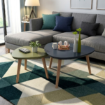 Modern Nesting Coffee Table Set – Scandinavian Style Living Room Side Tables - Image 3