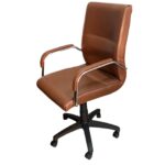 Modern High-Back Executive Office Chair with Padded Armrests & Swivel Base - Image 8