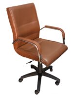 Modern High-Back Executive Office Chair with Padded Armrests & Swivel Base - Image 7